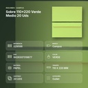 SOBRE 110X220 VERDE MEDIO 20 UDS - resumen de atributos