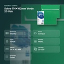SOBRE 114*162MM VERDE 20 UDS - resumen de atributos