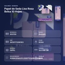 PAPEL DE SEDA LISO ROSA BOLSA 10 HOJAS - resumen de atributos