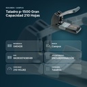 TALADRO P-1500 GRAN CAPACIDAD 210 HOJAS - resumen de atributos