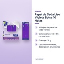 PAPEL DE SEDA LISO VIOLETA BOLSA 10 HOJAS - características principales