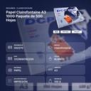 PAPEL CLAIREFONTAINE A3 100G PAQUETE DE 500 HOJAS - resumen de atributos