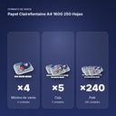 PAPEL CLAIREFONTAINE A4 160G 250 HOJAS - formato de venta: caja de 5, palé de 240