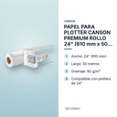 PAPEL PARA PLOTTER CANSON PREMIUM ROLLO 24" (610 mm x 50 m) 80 g - características principales