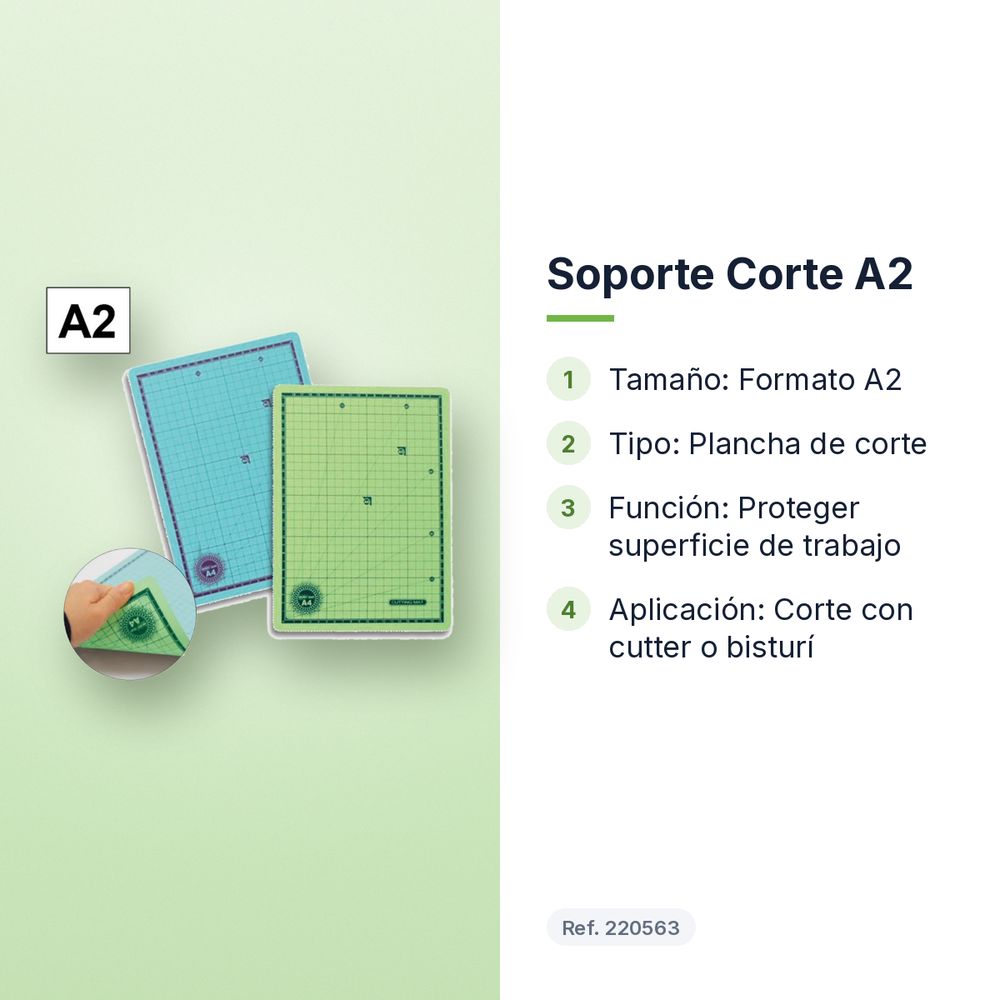 SOPORTE CORTE A2 - características principales