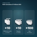 ROLLO SUMADORA 57×65MM 60G - formato de venta: paquete de 10, caja de 100