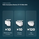 ROLLO SUMADORA ELECTRA 37×70 MM 60G  - formato de venta: paquete de 10, caja de 120