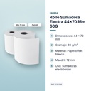 ROLLO SUMADORA ELECTRA 44×70 MM 60G  - características principales