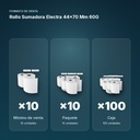 ROLLO SUMADORA ELECTRA 44×70 MM 60G  - formato de venta: paquete de 10, caja de 100