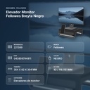 ELEVADOR MONITOR FELLOWES BREYTA NEGRO  - resumen de atributos