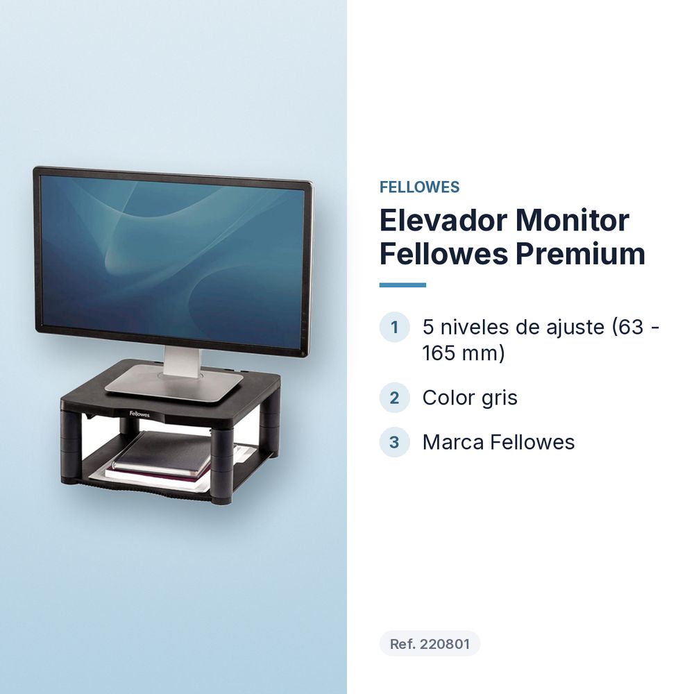 ELEVADOR MONITOR FELLOWES PREMIUM - características principales