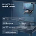 ELEVADOR MONITOR ESTÁNDAR FELLOWES - resumen de atributos