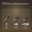ROTULADOR ACRÍLICO LYRA 2MM ORO GRADUATE MARK ALL - formato de venta: paquete de 6, caja de 720