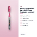 ROTULADOR ACRÍLICO LYRA 1MM ROSA GRADUATE MARK ALL - características principales