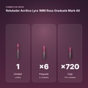 ROTULADOR ACRÍLICO LYRA 1MM ROSA GRADUATE MARK ALL - formato de venta: paquete de 6, caja de 720