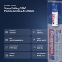 SPRAY EDDING 5200 PINTURA ACRÍLICA AZUL MATE - resumen de atributos