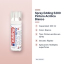 SPRAY EDDING 5200 PINTURA ACRÍLICA BLANCO - características principales