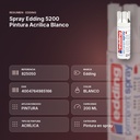 SPRAY EDDING 5200 PINTURA ACRÍLICA BLANCO - resumen de atributos