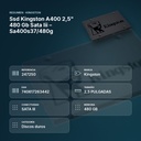 SSD KINGSTON A400 2,5" 480 GB SATA III – SA400S37/480G - resumen de atributos