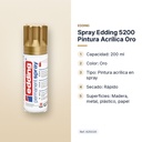 SPRAY EDDING 5200 PINTURA ACRÍLICA ORO - características principales
