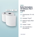 ROLLO SUMADORA 75×65MM 75G 1 COPIA    - características principales