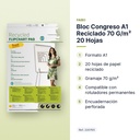 BLOC CONGRESO A1 RECICLADO 70 G/M² 20 HOJAS - características principales