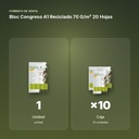 BLOC CONGRESO A1 RECICLADO 70 G/M² 20 HOJAS - formato de venta: caja de 10