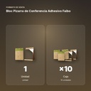 BLOC PIZARRA DE CONFERENCIA ADHESIVO FAIBO  - formato de venta: caja de 10