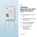 CABALLETE MAGNÉTICO BI-OFFICE MAYA 70×100CM  - características principales