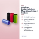 CUBILETES PORTAROTULADORES MAGNÉTICOS FAIBO 4 SURTIDOS - características principales