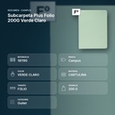 SUBCARPETA PLUS FOLIO 200G VERDE CLARO - resumen de atributos