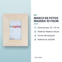 MARCO DE FOTOS MADERA 10x15CM - características principales
