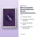 MARCO EXPOSITOR MURAL SNAPFRAME DIN A4 VERTICAL/HORIZONTAL ARCHIVO 2000 - características principales