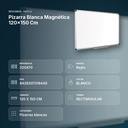PIZARRA BLANCA MAGNÉTICA 120X150 CM - resumen de atributos