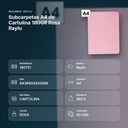 SUBCARPETAS A4 DE CARTULINA 180GR ROSA RAYLU - resumen de atributos