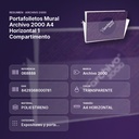 PORTAFOLLETOS MURAL ARCHIVO 2000 A4 HORIZONTAL 1 COMPARTIMENTO - resumen de atributos