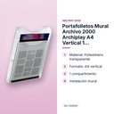 PORTAFOLLETOS MURAL ARCHIVO 2000 ARCHIPLAY A4 VERTICAL 1 COMPARTIMENTO - características principales