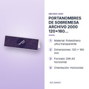 PORTANOMBRES DE SOBREMESA ARCHIVO 2000 120x160 HORIZONTAL - características principales