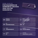 PORTANOMBRES DE SOBREMESA ARCHIVO 2000 120x160 HORIZONTAL - resumen de atributos