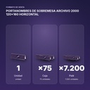 PORTANOMBRES DE SOBREMESA ARCHIVO 2000 120x160 HORIZONTAL - formato de venta: caja de 75, palé de 7200
