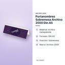 PORTANOMBRES SOBREMESA ARCHIVO 2000 DIN A5 - características principales