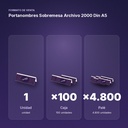 PORTANOMBRES SOBREMESA ARCHIVO 2000 DIN A5 - formato de venta: caja de 100, palé de 4800