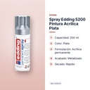 SPRAY EDDING 5200 PINTURA ACRÍLICA PLATA - características principales