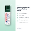 SPRAY EDDING 5200 PINTURA ACRÍLICA VERDE - características principales