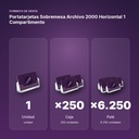 PORTATARJETAS SOBREMESA ARCHIVO 2000 HORIZONTAL 1 COMPARTIMENTO - formato de venta: caja de 250, palé de 6250