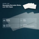 RECAMBIO BORRADOR BOLSA CON 100 HOJAS - resumen de atributos