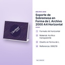 SOPORTE DE SOBREMESA EN FORMA DE L ARCHIVO 2000 A4 HORIZONTAL - características principales
