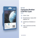 CARTUCHO BROTHER LC970C CYAN - características principales
