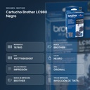 CARTUCHO BROTHER LC980 NEGRO  - resumen de atributos
