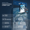 CARTUCHO BROTHER LC985C CYAN  - resumen de atributos
